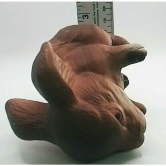 Vintage Bunny Rabbit Figurine Rustic Woodland Farmhouse Easter Cabin Decor - Picture 7 of 9